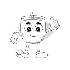 Cup Cartoon illustration