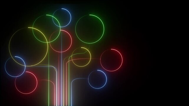 An animated brain icon with a chat symbol creates text. Represents a Large Language Model. AI chatbot, artificial intelligence, conversational and generative technology black background 4k video......