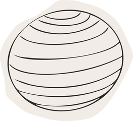 Space galaxy with alien, meteor, planets and spaceship line sketch doodle