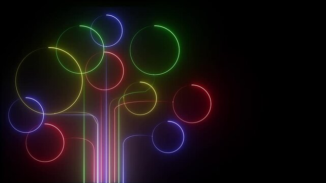 An animated brain icon with a chat symbol creates text. Represents a Large Language Model. AI chatbot, artificial intelligence, conversational and generative technology black background 4k video......