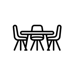 Simple meeting Conference Table Icon