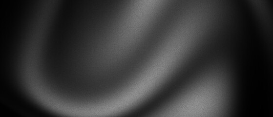 Elegant black and white gradient grainy texture background with soft abstract noise for modern cover and banner
