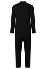 Back view of a stylish black suit for men formal wear attire