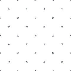 Seamless pattern with disaster and storm icon on white background. Included the icons as fire, landslide, flood, drought, Natural Disaster, tornado, lighting, fog, forest fire, tsunami, hurricane and 