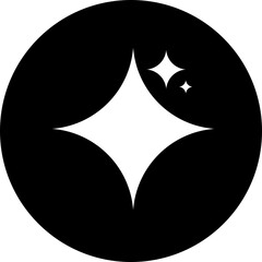 Sparkle Icon Set. AI star sign