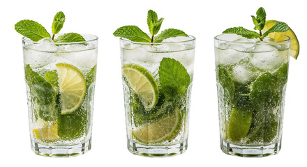 Mojito Cocktail on transparent background PNG