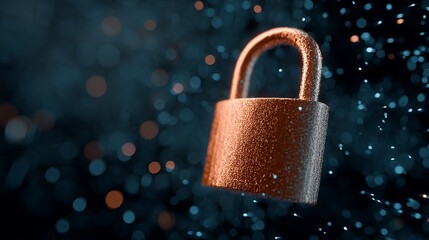 Secure your digital world with a strong, modern padlock symbolizing data protection and cybersecurity resilience against threats.