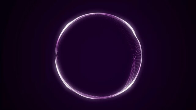 Shining equalizer for music. Musical round sound wave. Flow of energy for turbo party. 4K animation.