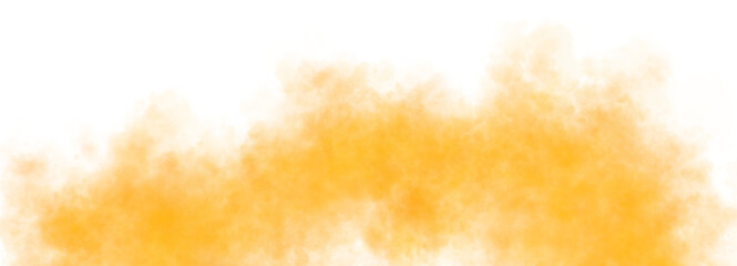 Vibrant orange smoke texture background with transparent effect and soft flowing clouds of warm glowing vapor or mist design