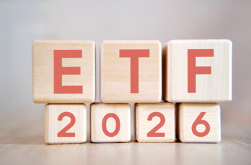 Numbers 2026 and text ETF on cubes