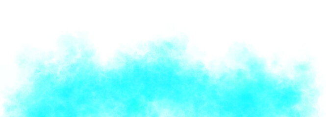 Soft light blue smoke texture background with transparent effect and flowing airy clouds of gentle colorful vapor or mist design