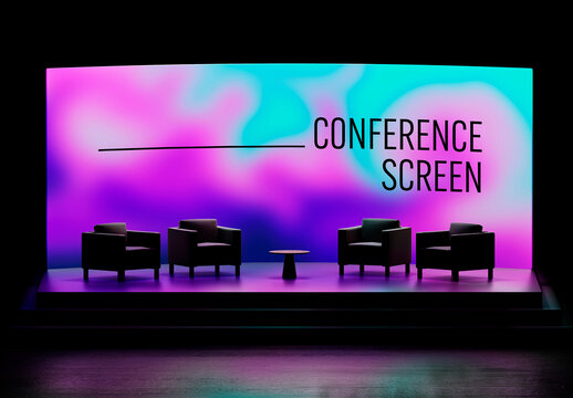 Event Presentation LED Screen Mockup