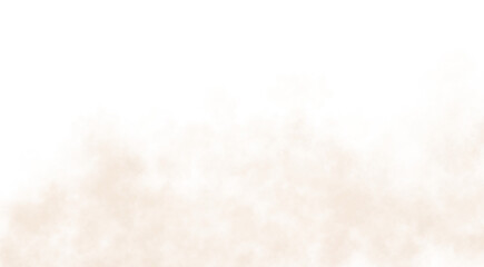 Dense brown sand dust cloud texture on transparent background realistic foggy atmosphere illustration