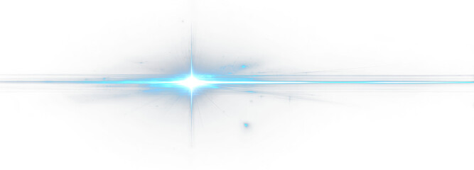 Png blue glow sparkle magic shine twinkle star beam effect.
