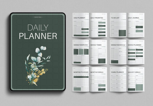 Digital Planner Template Design Layout