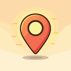 Location Pin Marker Icon for Navigation and Map Applications