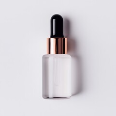 Mock up makeup bottle presentation advertising skincare marketing studio shot.
