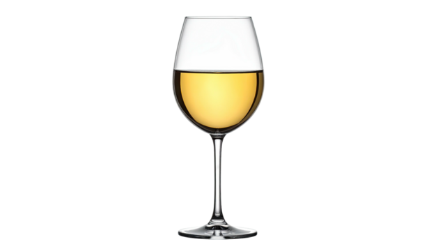 A glass half-filled with a golden liquid against a black background