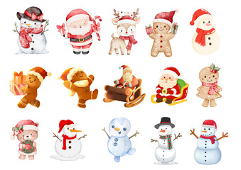 Cute Christmas Characters Collection