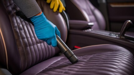 Expert car interior vacuuming service ensuring immaculate cleaning outcomes every time