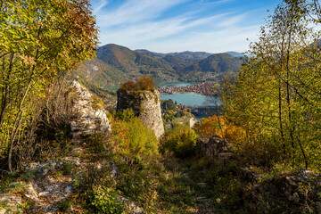 Keep (donjon) of Zvornik Fortress near the town of Zvornik, Bosnia and Herzegovina