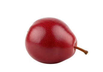 Isolated Red Pear Still Life, Fruit Dessert, Fresh Food Snack, Healthy Eating, Vegetarian Diet