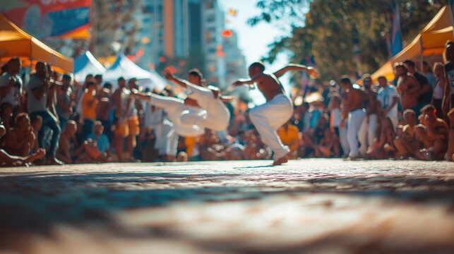 Capoeira Performance at Vibrant Street Festival