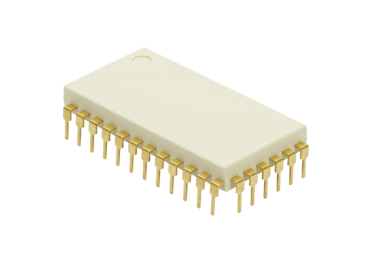 Isolated electronic component used in circuit boards for computers and other equipment