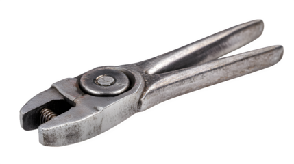 Large steel bolt cutters, isolated on white background