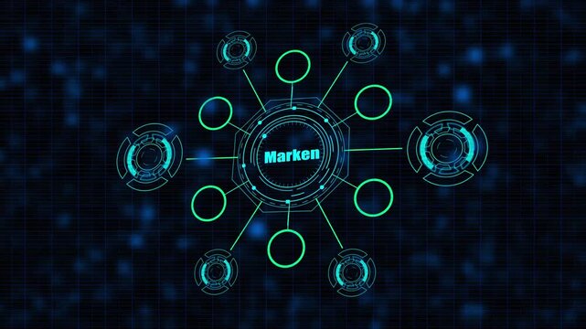 Modern 3D Management Marken Presentation Template with Dynamic Data Charts, Professional Growth Animation, Corporate Finance Visualization, and Company Success Progress Design Concept