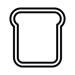 Bread icon vector. toast illustration sign. Bakery products symbol or logo.