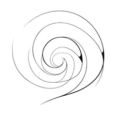 Elegant Spiral Line Art Abstract Design
