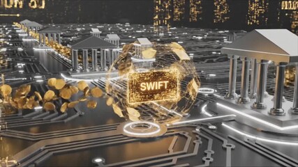 SWIFT Transaction Visualization, Quantum Encryption and Payment