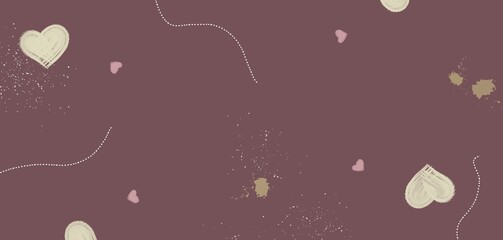 seamless background with leaves