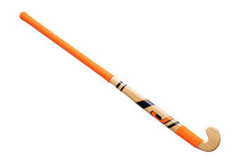 Isolated hockey stick on a blank background for sports equipment illustrations and design
