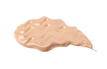 Sample of foundation isolated on white. Cosmetic product