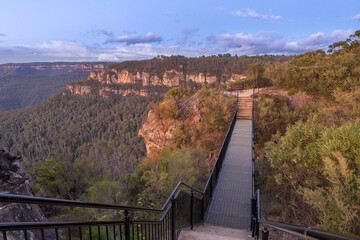 Buttenshaw Bridge Grand Cliff  Top Walk Blue Mountains
