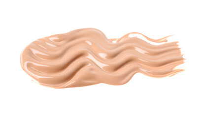 Sample of foundation isolated on white. Cosmetic product