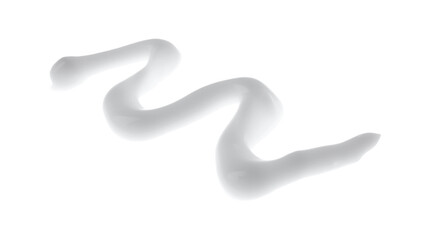 Sample of cream isolated on white. Cosmetic product