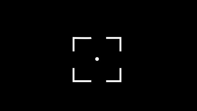 Camara focus animation. zoom animated 4k video.
