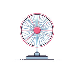 Sleek Fan Design Minimalist Vector Art