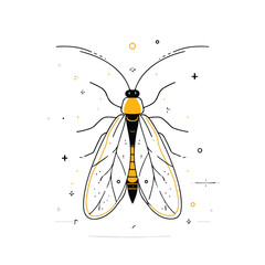 Sleek Firefly Minimalist Vector Design