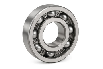 Metal ball bearing with chrome steel balls showing engineering mechanics