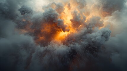 Fototapeta premium smoke clouds dust with space background