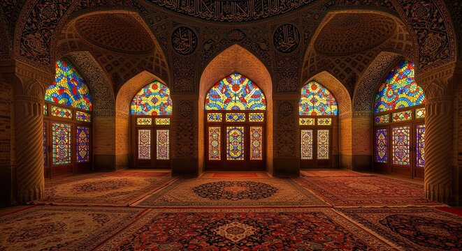 Awe-Inspiring Interior of Nasir ol Molk Mosque, A Masterpiece of Persian Architecture and Design