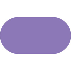 Oval Shape With Rounded Edges In Light Purple Color On A Transparent Background Abstract Geometric Element
