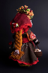 happy easter and motanka doll