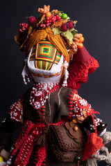 happy easter and motanka doll