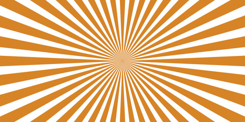 Bright Orange and White Sunburst Rays Pattern with a Strong Radial Burst Effect and Central Square explosion