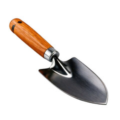 Glossy Gardening Trowel , isolated on white and transparent background.